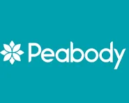 logo and name for Peabody, a major UK-based not-for-profit housing association.