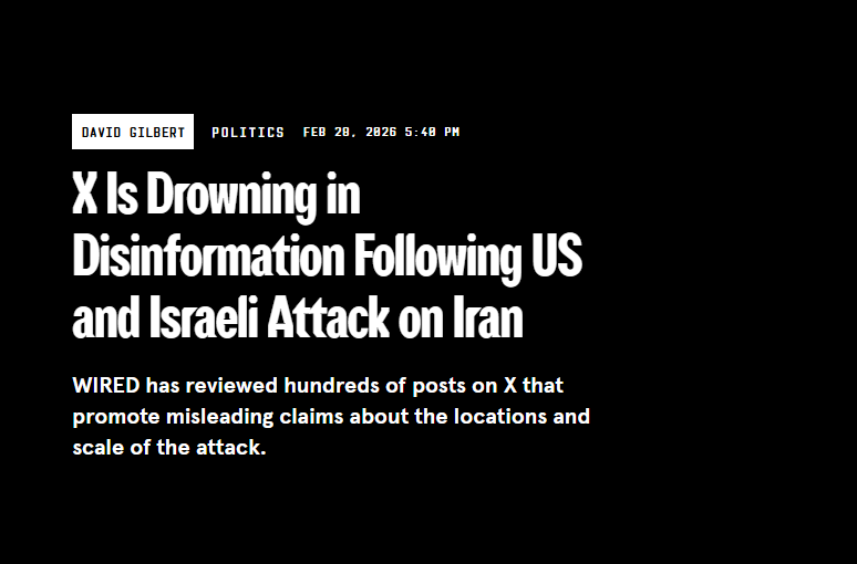 X Is Drowning in Disinformation Following Attack on Iran