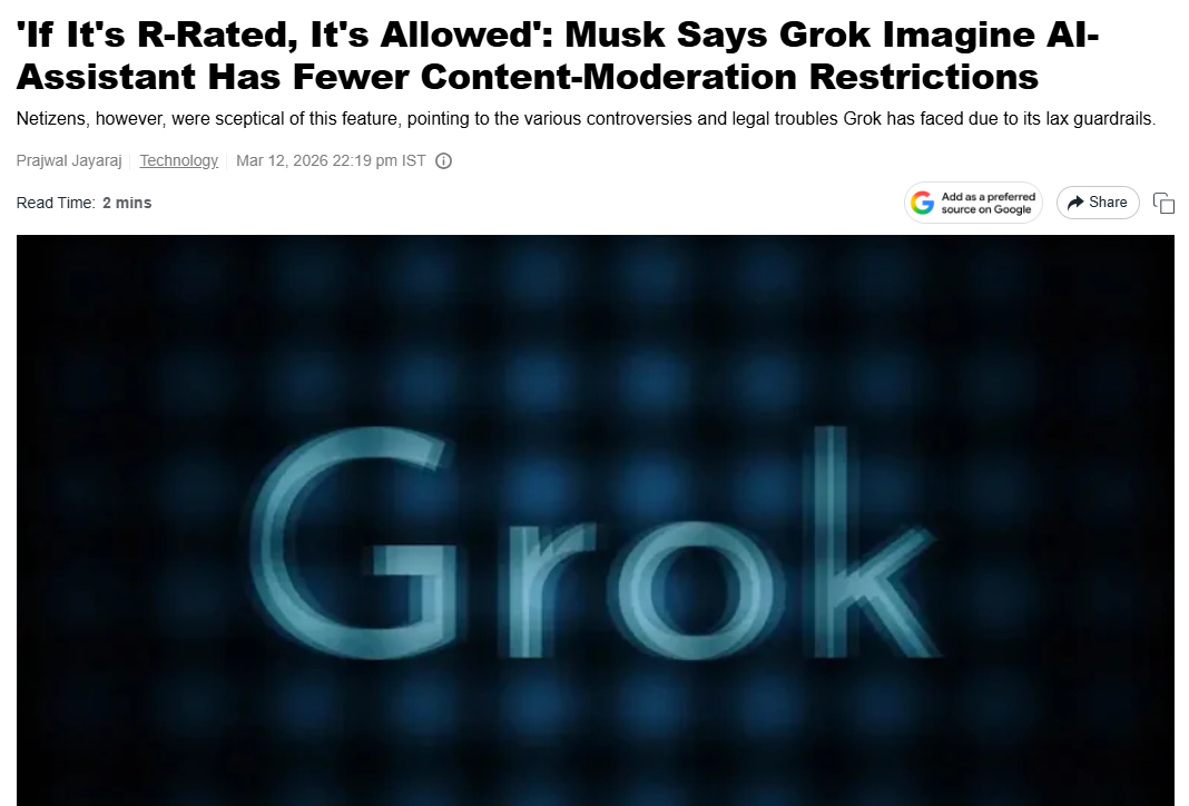 Elon Musk Wants His AI to Show R-Rated Content. Here’s What Parents Need to Know.